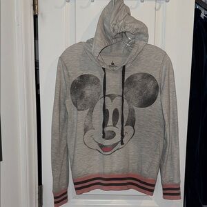 Authentic Disney Parks Gear Gray Mickey Mouse Hoodie size small